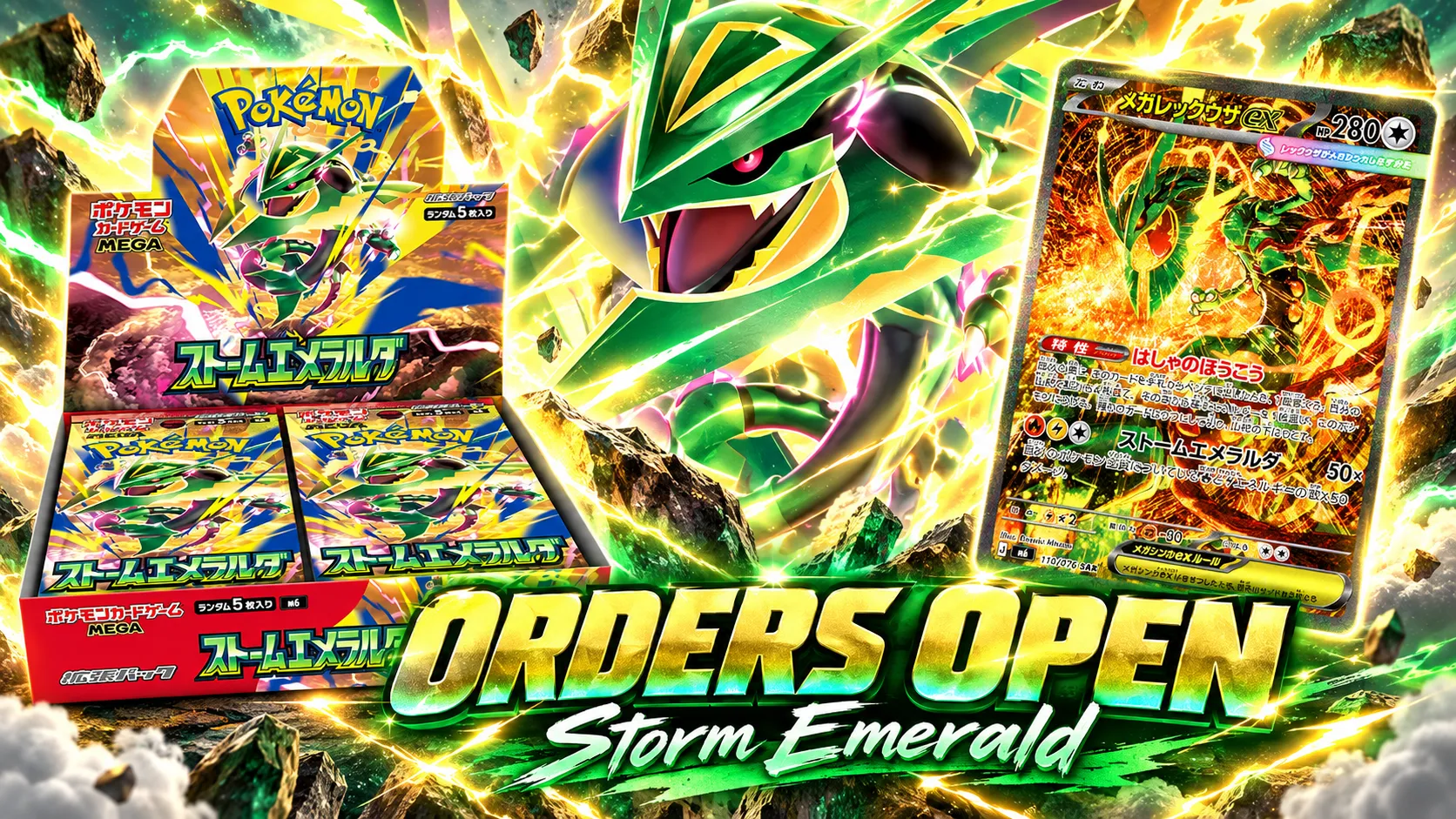 Pokémon Card Game Storm Emerald — Orders Open